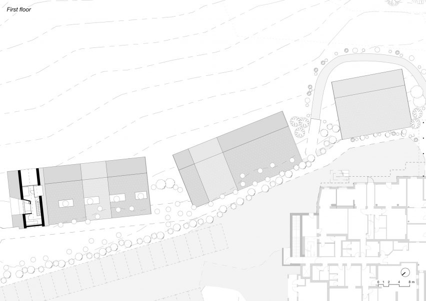 First floor plan of Olympic Hotel