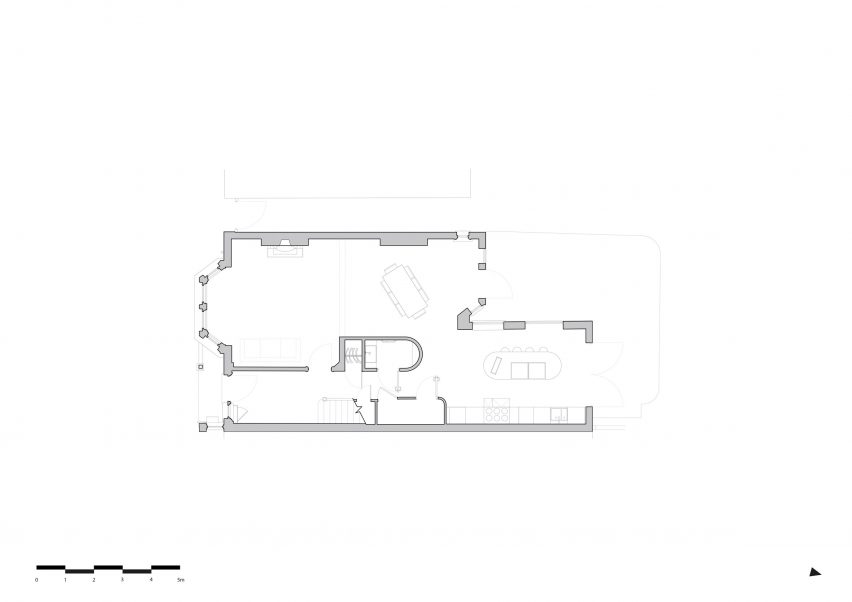 Ground floor plan of Graphic House