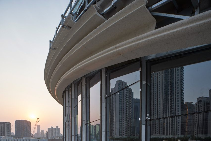 West Bund Orbit exhibition centre in Shanghai by Heatherwick Studio