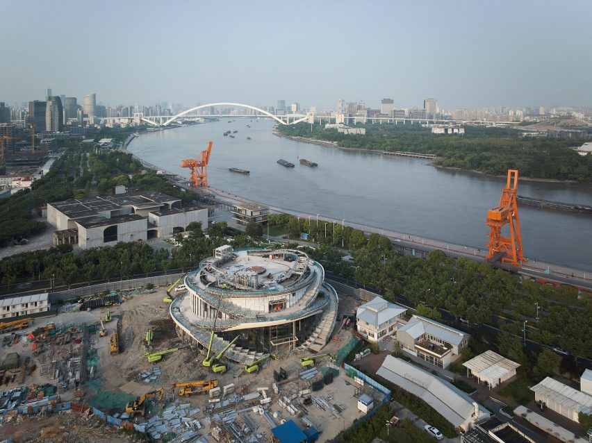 West Bund Orbit exhibition centre in Shanghai by Heatherwick Studio
