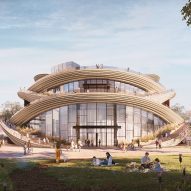 Visual of the Orbit exhibition hall by Heatherwick Studio
