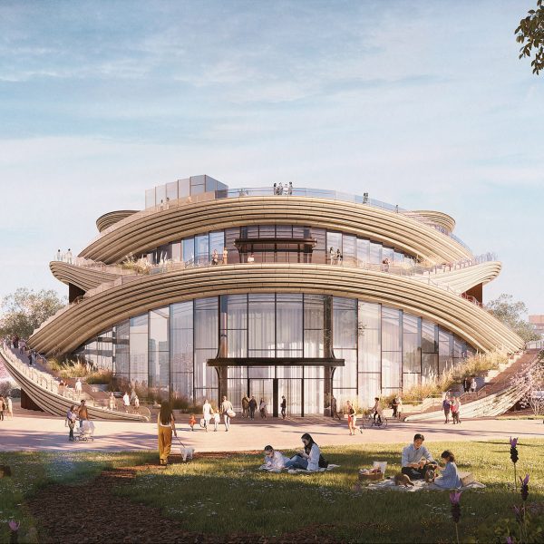 Visual of the Orbit exhibition hall by Heatherwick Studio