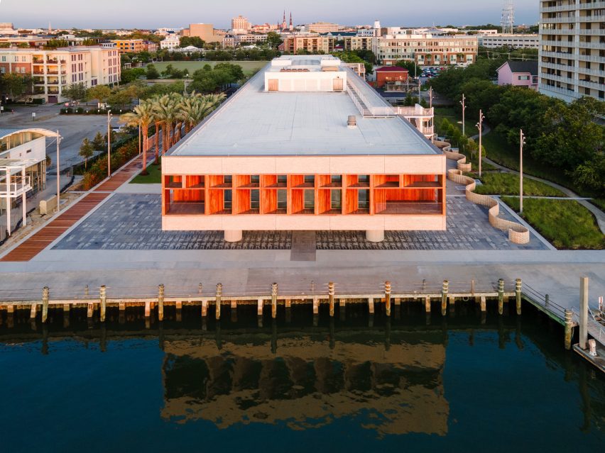 Aerial view of International African American Museum