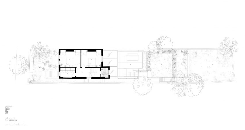 Third floor plan of Pigment House by Unknown Works