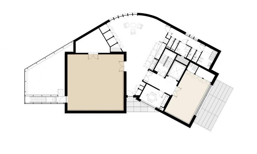 Floor plan of Roundhouse Works by Paddy Dillon, Reed Watts Architects and Allies & Morrison