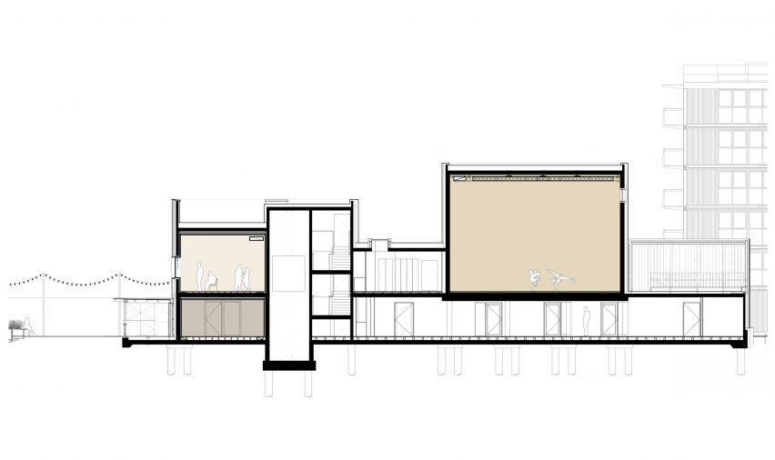 Section of Roundhouse Works by Paddy Dillon, Reed Watts Architects and Allies & Morrison