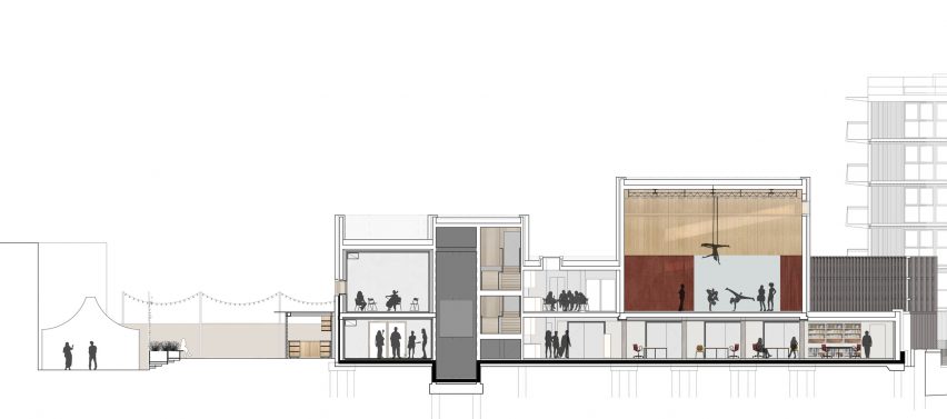 Section of Roundhouse Works by Paddy Dillon, Reed Watts Architects and Allies & Morrison