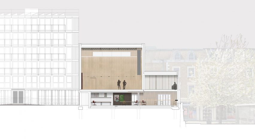 Section of Roundhouse Works by Paddy Dillon, Reed Watts Architects and Allies & Morrison