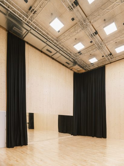 CLT interior of Roundhouse Works by Paddy Dillon, Reed Watts Architects and Allies & Morrison
