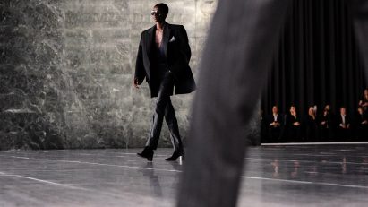 Photo of the Saint Laurent show at Neue Nationalgalerie