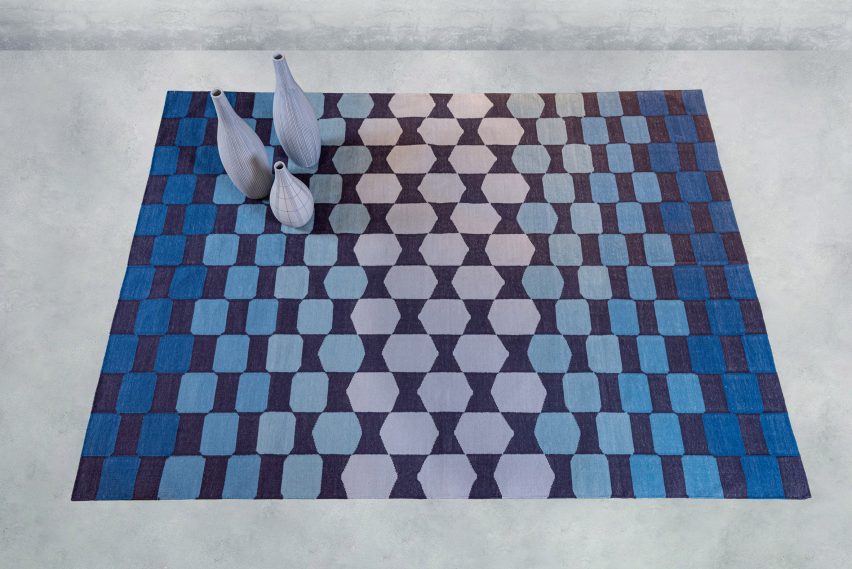 Shapeshifter rug by Michael Rowan and Azmas Rugs