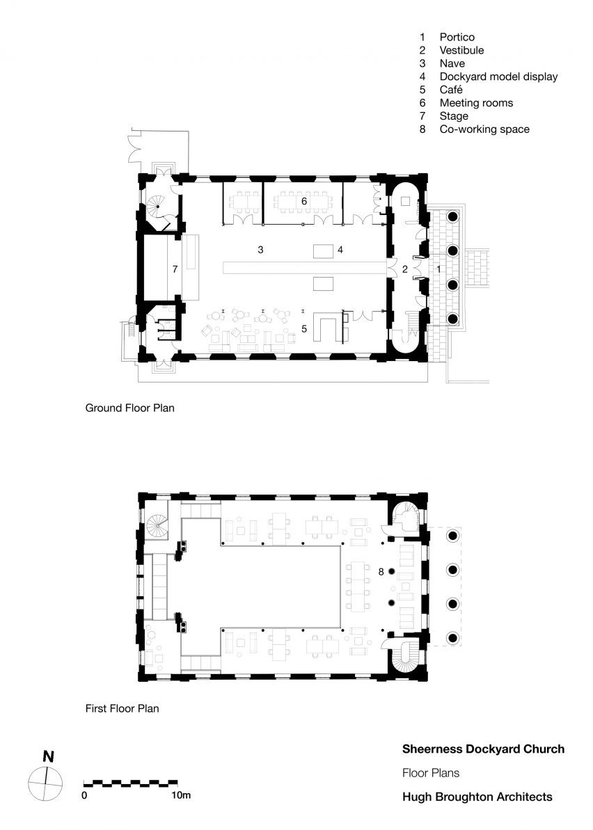 Floor plans of Sheerness Dockyard Church