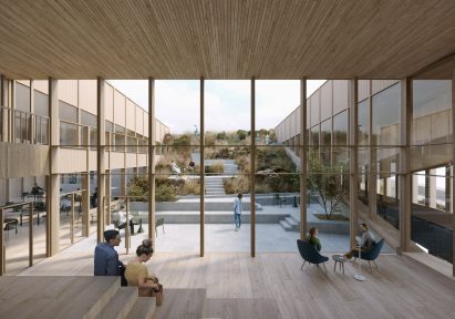 Terraced ramp at ferry terminal by Henning Larsen