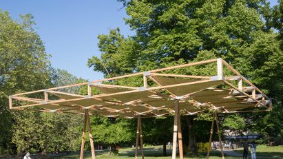 Craft Not Carbon timber pavilion in Crystal Palace Park