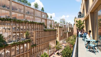 Wooden city in Stockholm