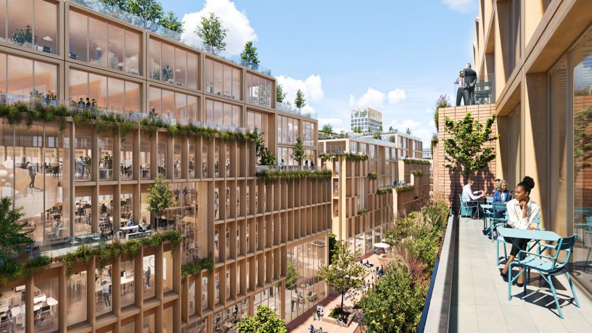 Wooden city in Stockholm