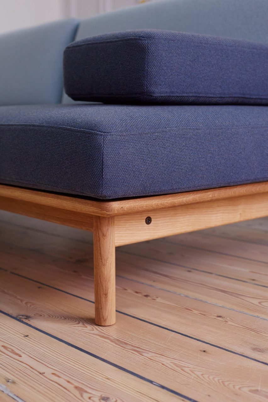 Detail of sofa legs