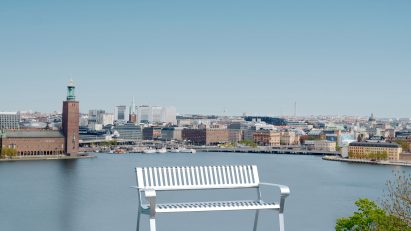 Tellus bench by Emma Olbers for Vestre