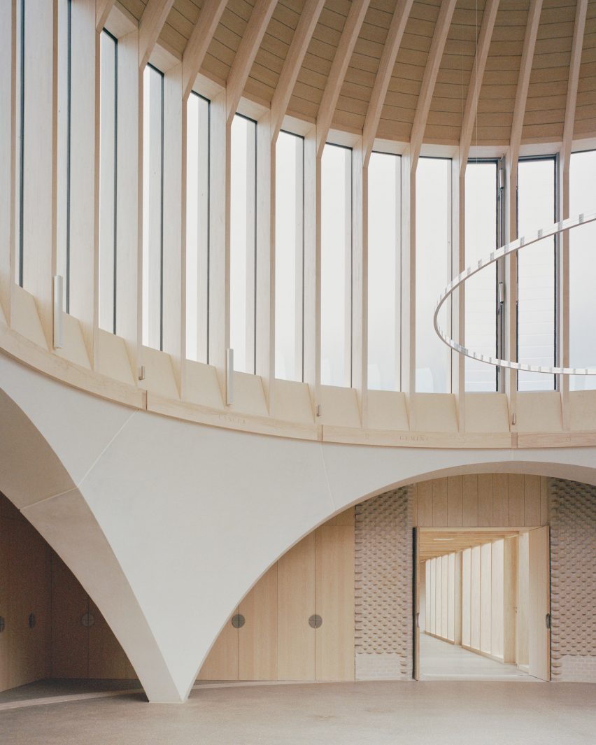 Interior of Hampshire temple by James Gorst Architects
