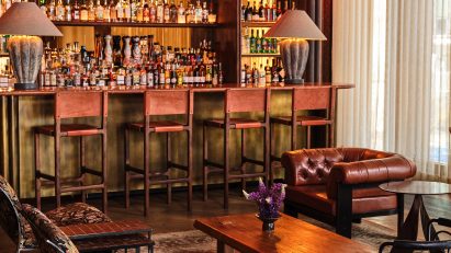 Kelly Wearstler adds pattern-filled bar to Austin Proper Hotel