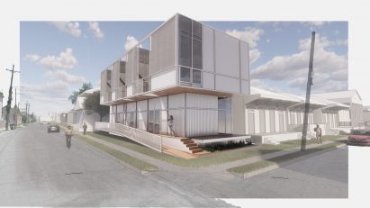 Visualisation of white building