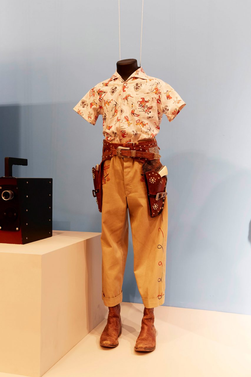 A 1950s-style costume as part of the Asteroid City exhibition