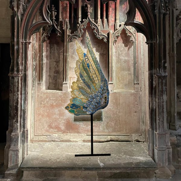 Photo of a sculpture in Wells Cathedral