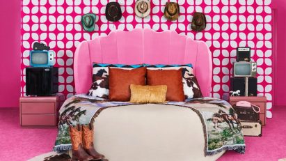 Barbiecore pink interior