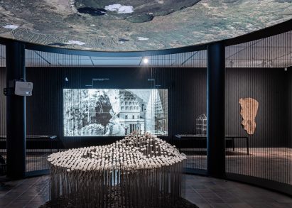 Photograph of Cave Bureau's installation