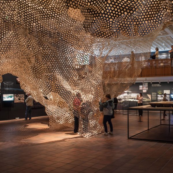 Cave Bureau's installation of a cave in mesh