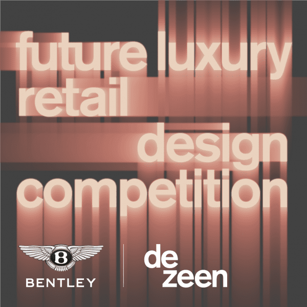 Dezeen and Bentley's Future Luxury Retail Design Competition graphic identity