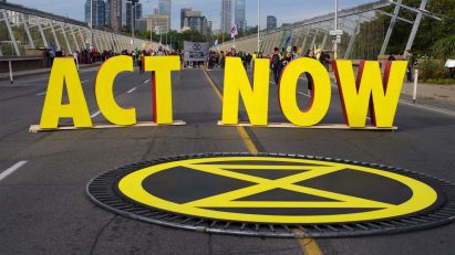 Photo of Extinction Rebellion protest