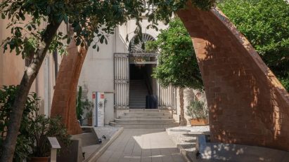 Photo of Princeton University's Angelus Novus Vault brick arch in Venice