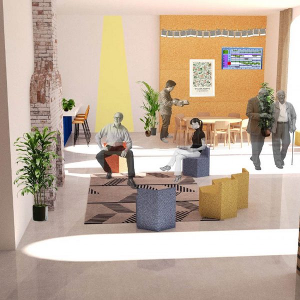 Render of a communal area