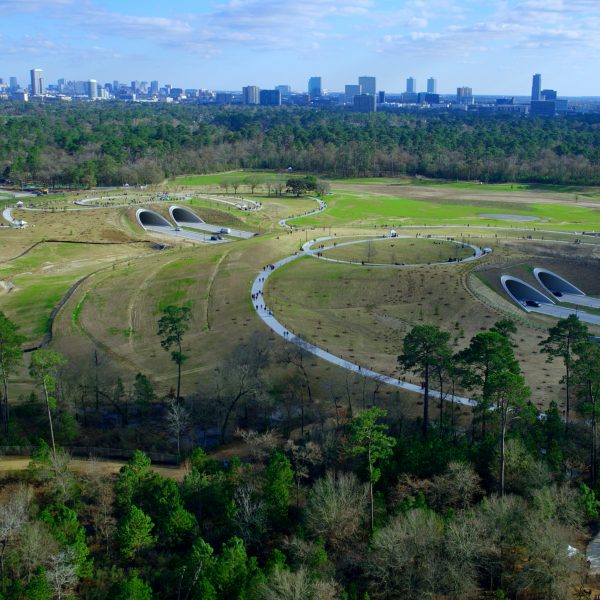 The Memorial Park Land Bridge and Prairie by Nelson Byrd Woltz Landscape Architects