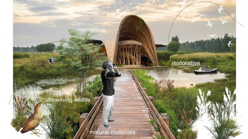 Render of a landscape architecture project by a Leeds Beckett University student