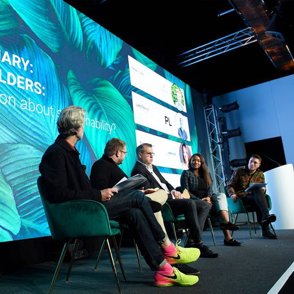 Photo of discussion at Sustainable Design Summit