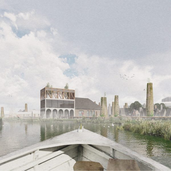 Render of a brownfield site
