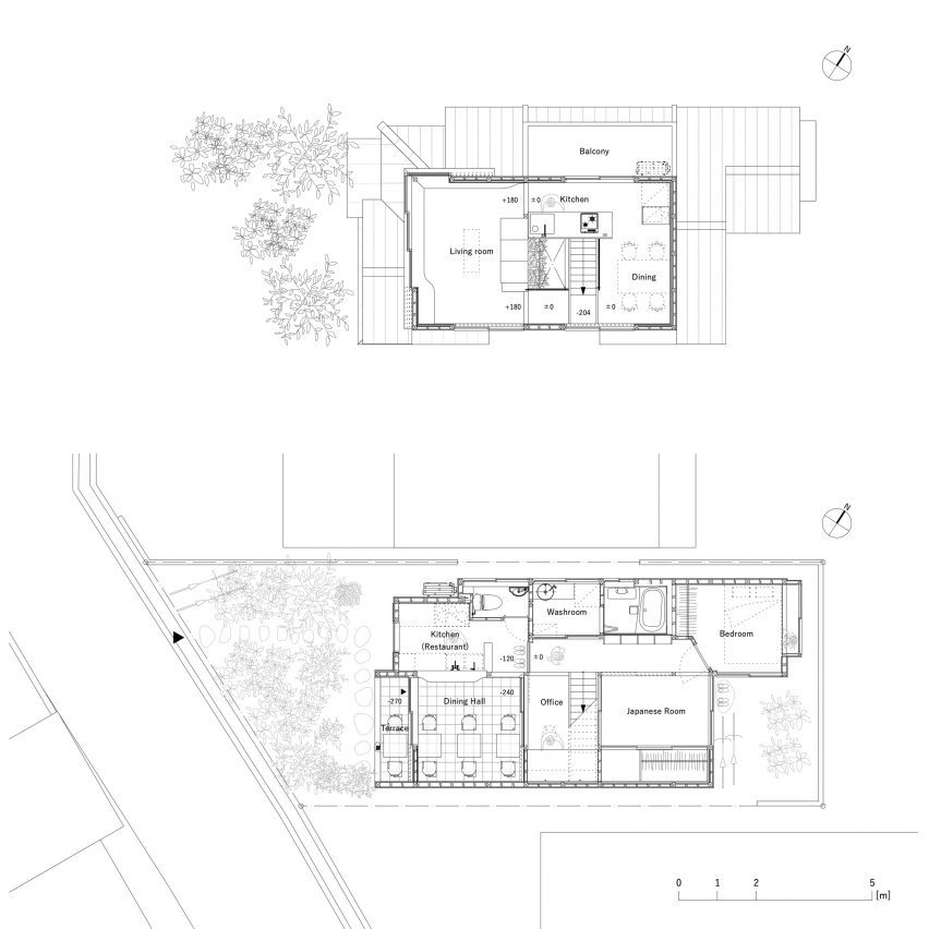 Plan of House in Hayashisaki Matsue Beach