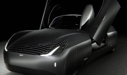 Render of Model A flying car by Alef with open doors