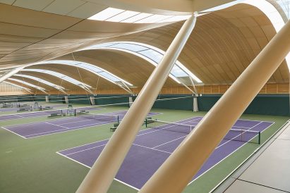 Indoor tennis courts