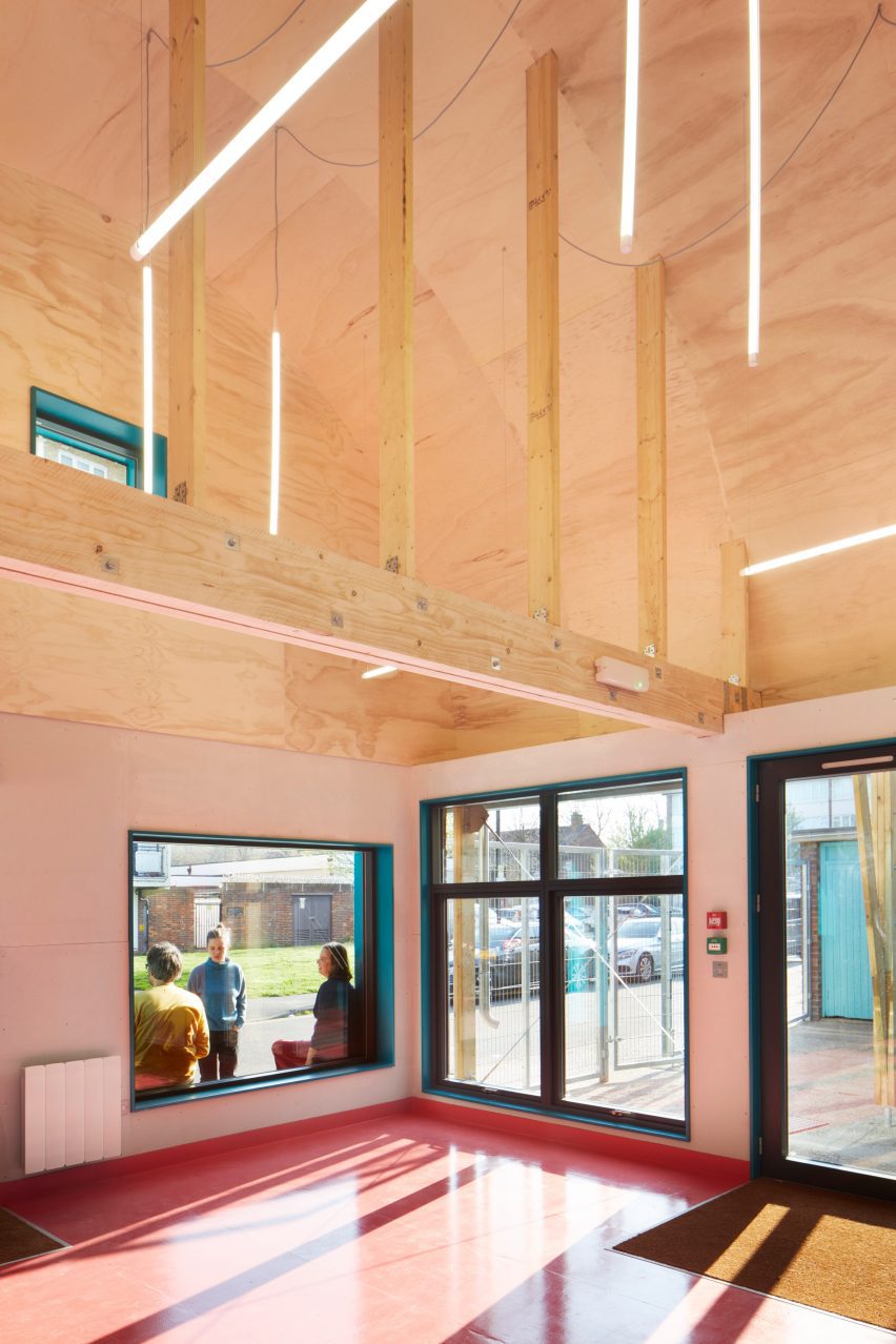 Interior of Angel Yard community space