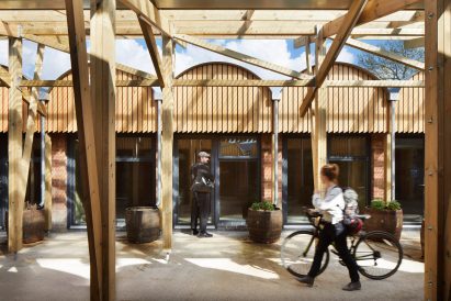 Internal street at Angel Yard by Jan Kattein Architects