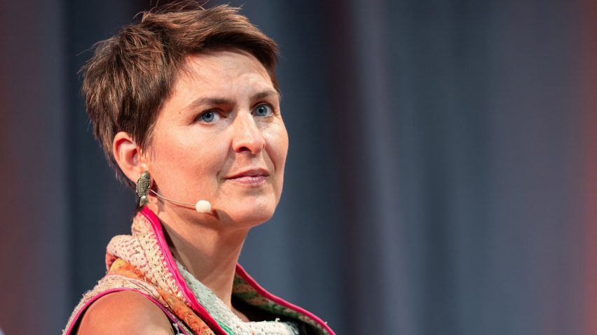 German architect Anna Heringer at the UIA World Congress of Architects 2023
