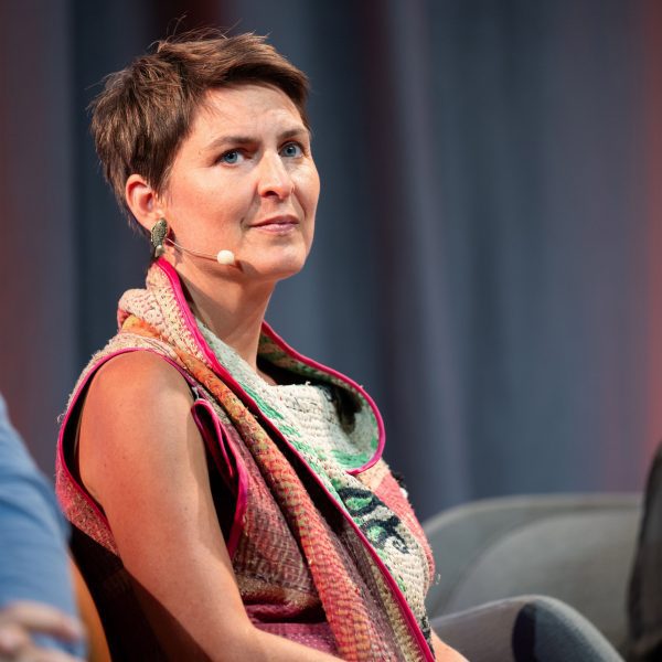 German architect Anna Heringer at the UIA World Congress of Architects 2023