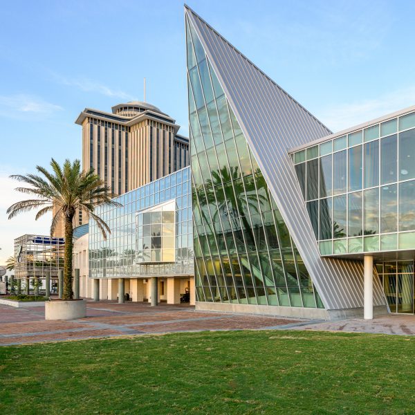 Glass-fronted museum