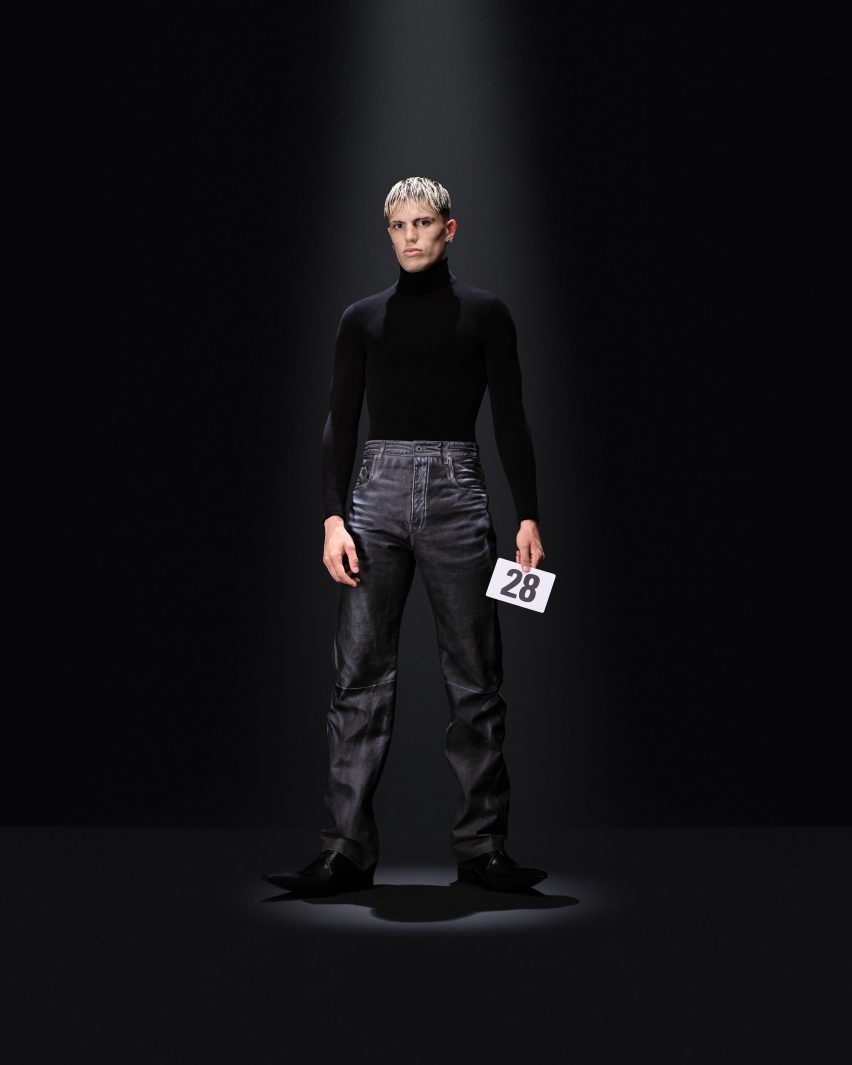 Photo of a model at Balenciaga couture