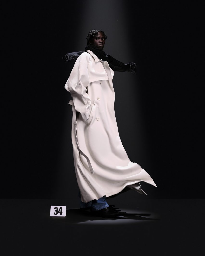 Photo of a model at Balenciaga couture