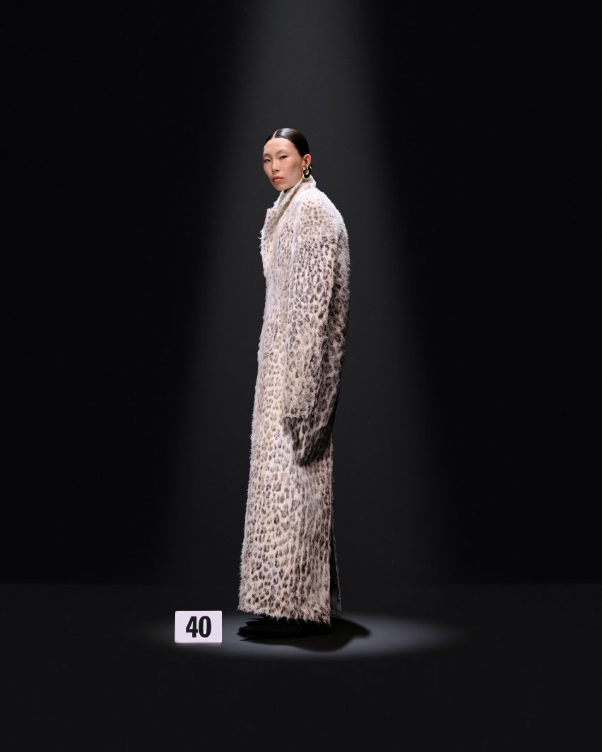 Photo of a model at Balenciaga couture