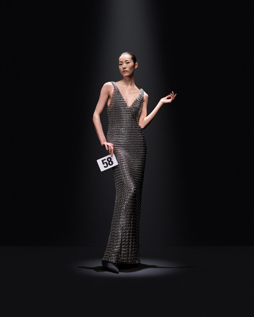 Photo of a model at Balenciaga couture